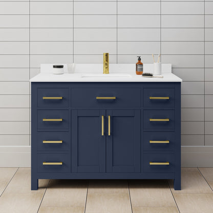 Beckett Single Bathroom Vanity - 48W x 35H x 22D