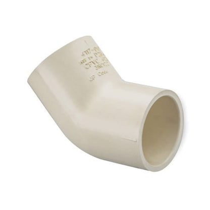 45 deg Elbow, 1-1/2 in, Socket, SCH 40/STD, CPVC