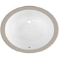 Comstock 19-1/2" Oval Vitreous China Undermount Bathroom Sink with Overflow