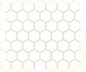 Unglazed Mosaics Ice White Hexagon 1X1 Matte
