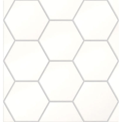 TIMES SQUARE WHITE PL 4"HEX/MO