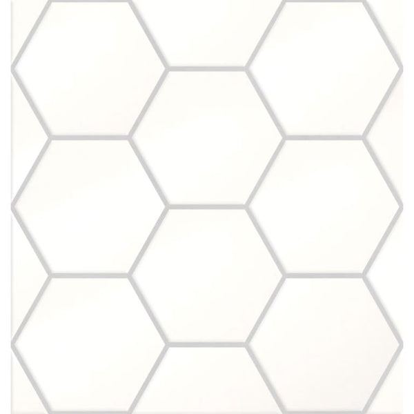 TIMES SQUARE WHITE PL 4"HEX/MO