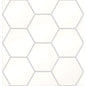 TIMES SQUARE WHITE PL 4"HEX/MO