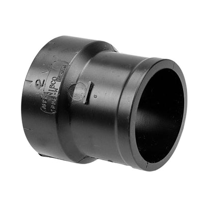 DWV No Hub Adapter, 4 in, Hub, ABS