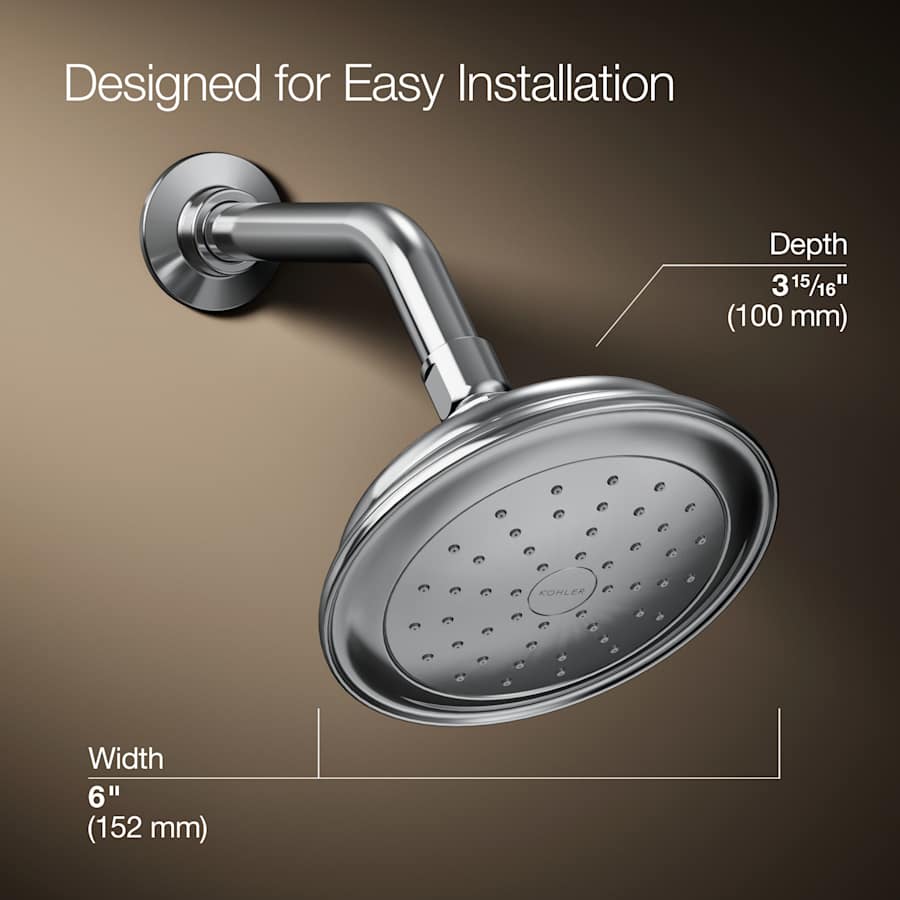 Artifacts 2.5 GPM Single Function Shower Head with Katalyst Air-Induction Technology