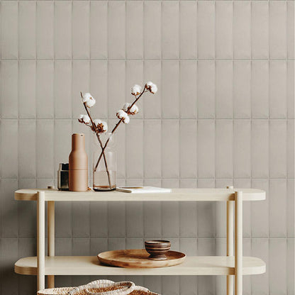 Stencil Beige Rectangle, Linear 4X12 Matte