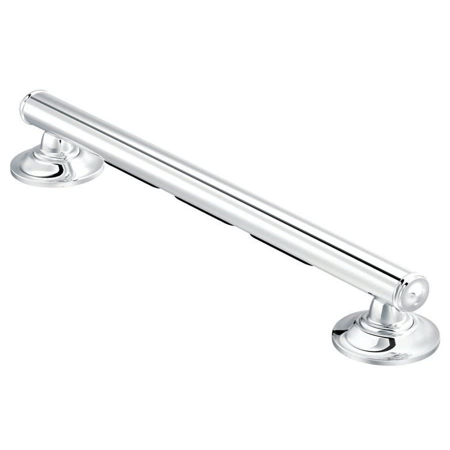 Home Care® Grab Bar, ADA, 24 in L, Polished Chrome