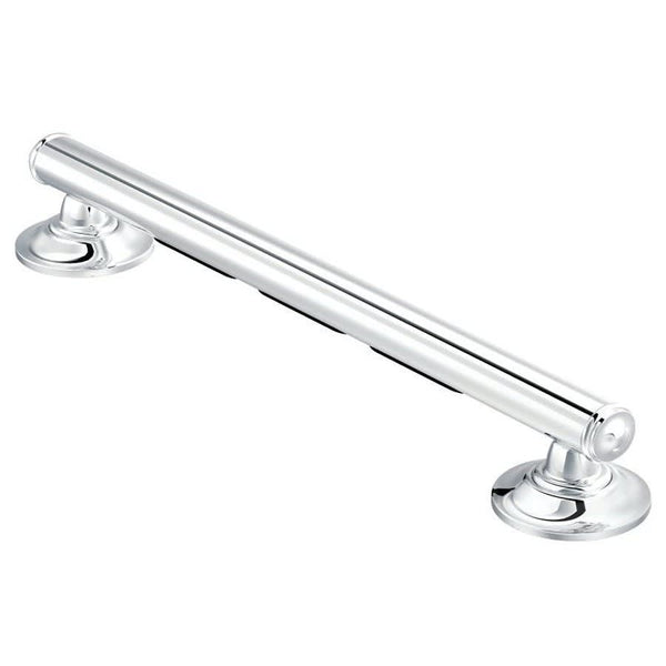 Home Care® Grab Bar, ADA, 24 in L, Polished Chrome