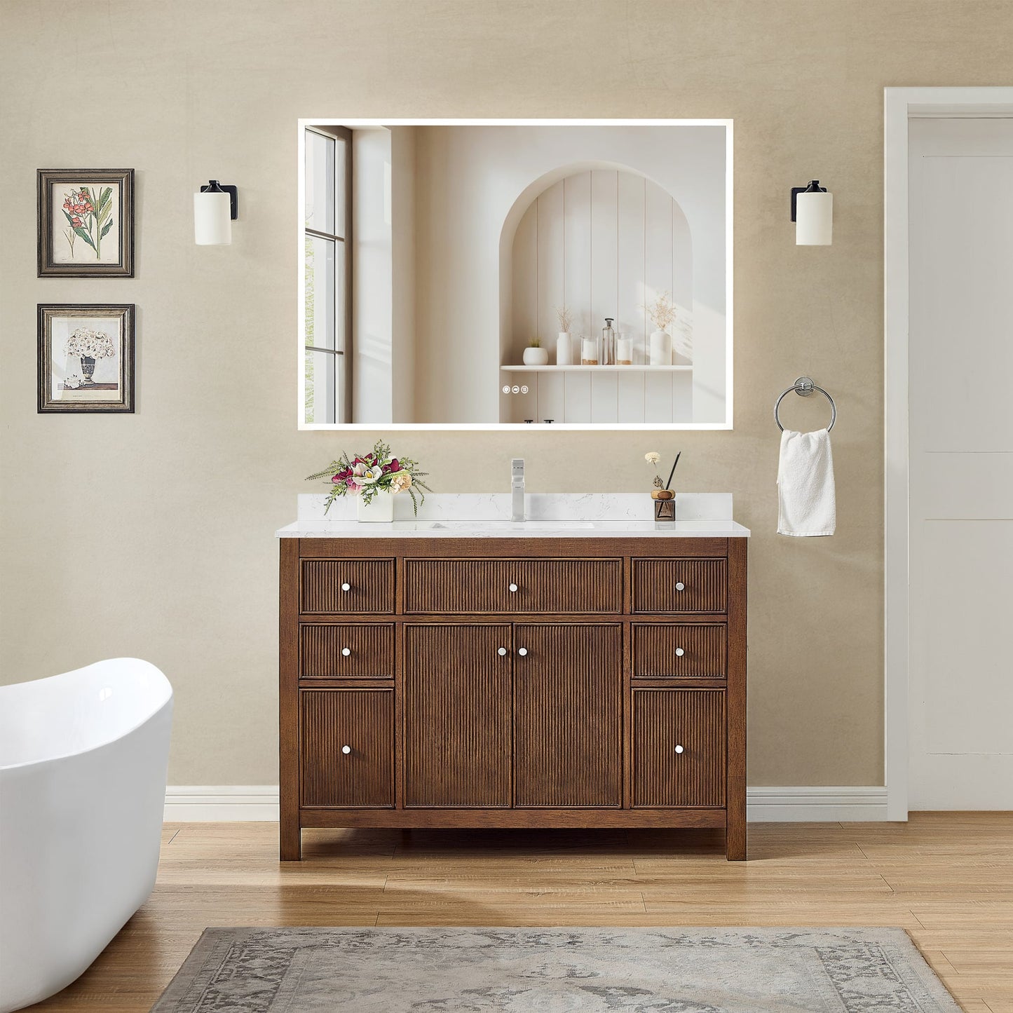 Pendry Single Bathroom Vanity - 48W x 35H x 22D