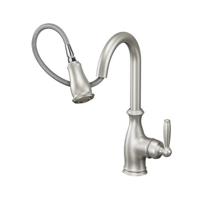 Brantford Single Handle Pulldown Spray Kitchen Faucet with Reflex Technology