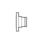 Flange Adapter, 6 in, Groove x Flange, CPVC, SCH 80/XH