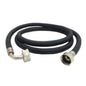 Flexible Water Supply, 3/4 in, Female Hose Thread, 96 in L, Rubber