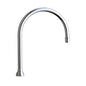 Rigid/Swing Gooseneck Spout, 8 in L, Polished Chrome