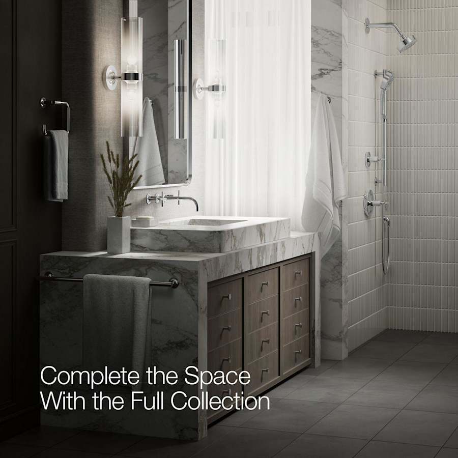 Purist 1.2 GPM Wall Mounted Widespread Bathroom Faucet