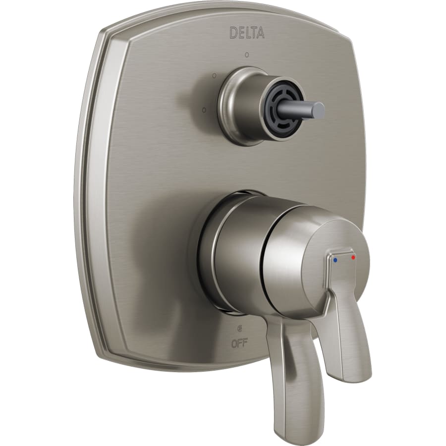 Stryke 17 Series Pressure Balanced Valve Trim with Integrated Volume Control and 3 Function Diverter for Two Shower Applications - Less Rough-In and Handles