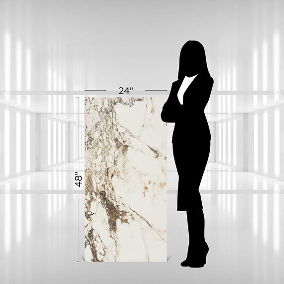 Panoramic Duet Calacatta Aries Square 48X48 Matte