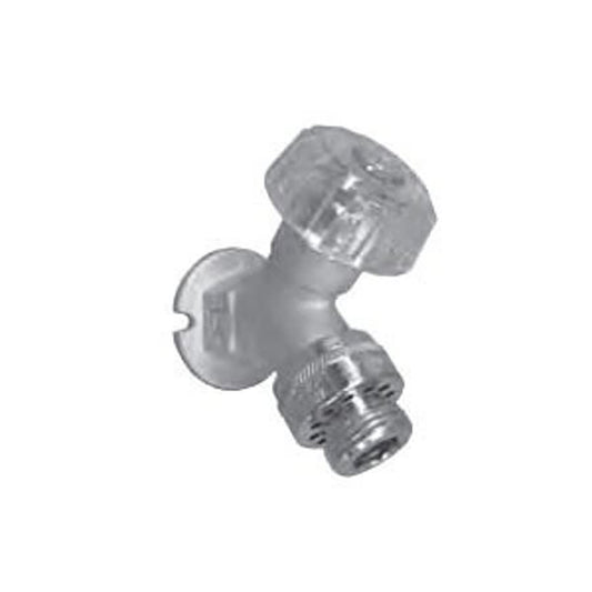 Hose Bibb, 1/2 in Inlet, FNPT, Rough Brass/Polished Chrome