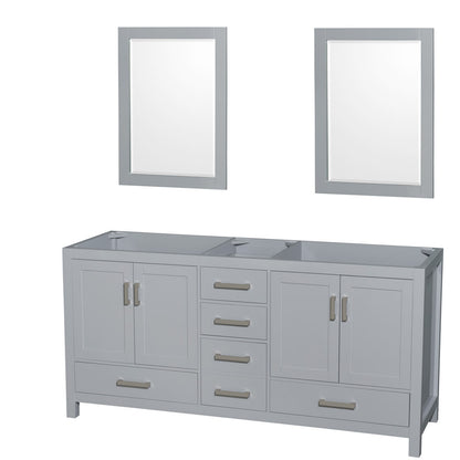 Sheffield Double Bathroom Vanity - 70.75W x 35H x 21.5D