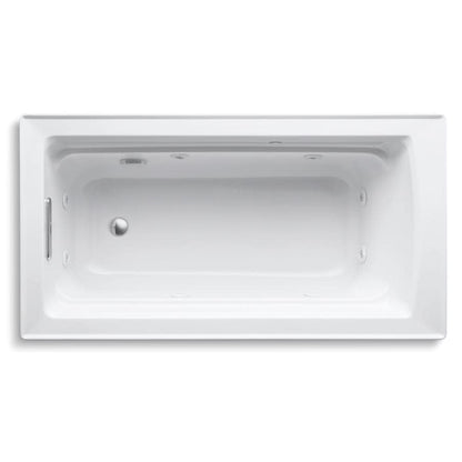 Archer Collection 60" Drop In Jetted Whirlpool Bath Tub with Reversible Drain