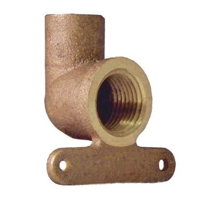 Hi Ear 90 deg Elbow, 1/2 in, C x FNPT, Copper