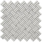 CROSSED BASKET WEAVE MOS 12X12