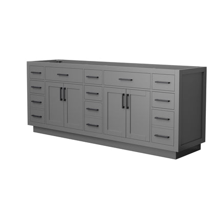 Beckett Double Bathroom Vanity with Toe Kick - 83W x 34.25H x 21.5D