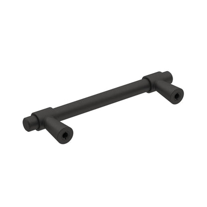 Destine 3-3/4 in. (96mm) Modern Matte Black Bar Cabinet Pull