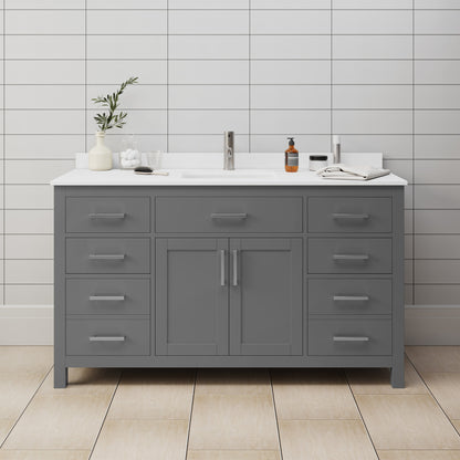 Beckett Single Bathroom Vanity - 60W x 35H x 22D