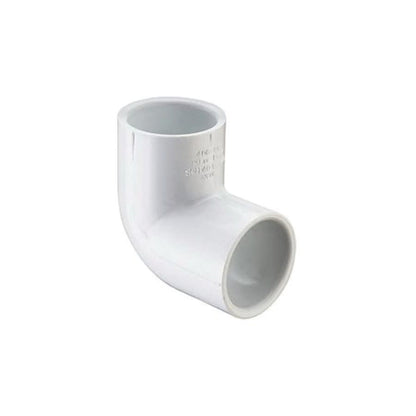 90 deg Elbow, 2-1/2 in, Socket, SCH 40/STD, PVC