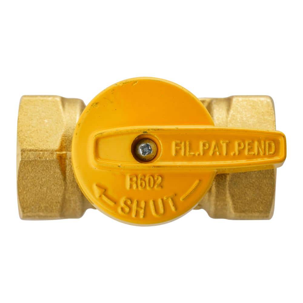 3/4 in. Brass FPT 1-Piece Gas Valve