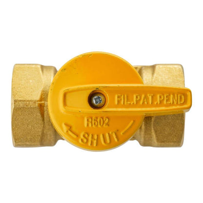 3/4 in. Brass FPT 1-Piece Gas Valve