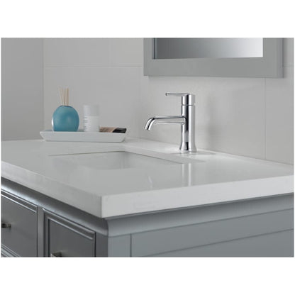 Trinsic 1.2 GPM Single Hole Bathroom Faucet with Metal Push Pop-Up Drain Assembly - Limited Lifetime Warranty