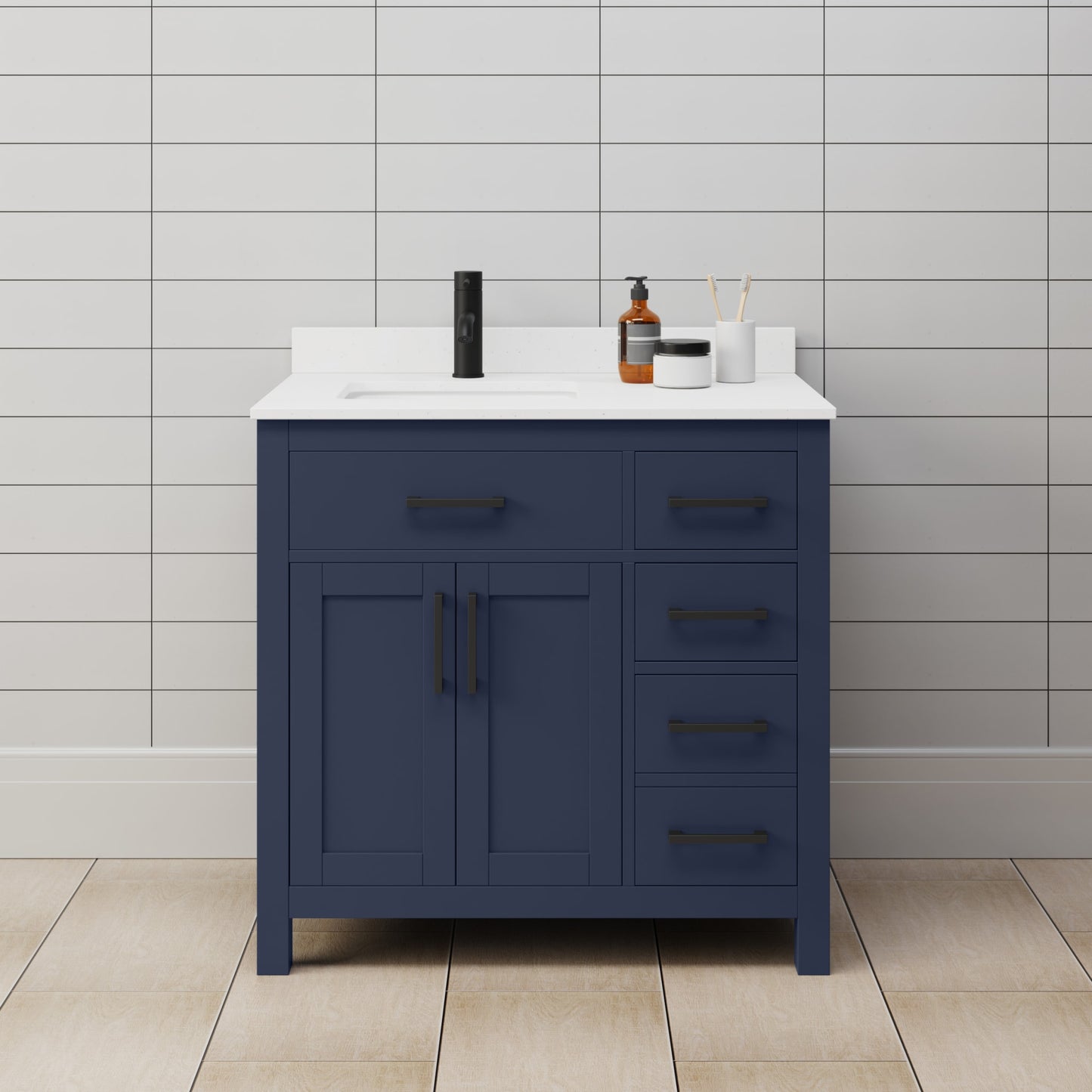 Beckett Single Bathroom Vanity - 36W x 35H x 22D