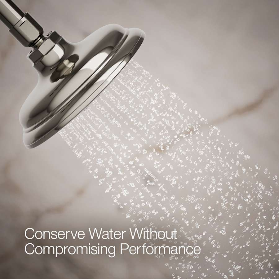 Artifacts 1.75 GPM Single Function Shower Head with MasterClean Sprayface and Katalyst Air-Induction Technology