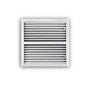 High Velocity Flush Diffuser, 4-Way, Steel, White