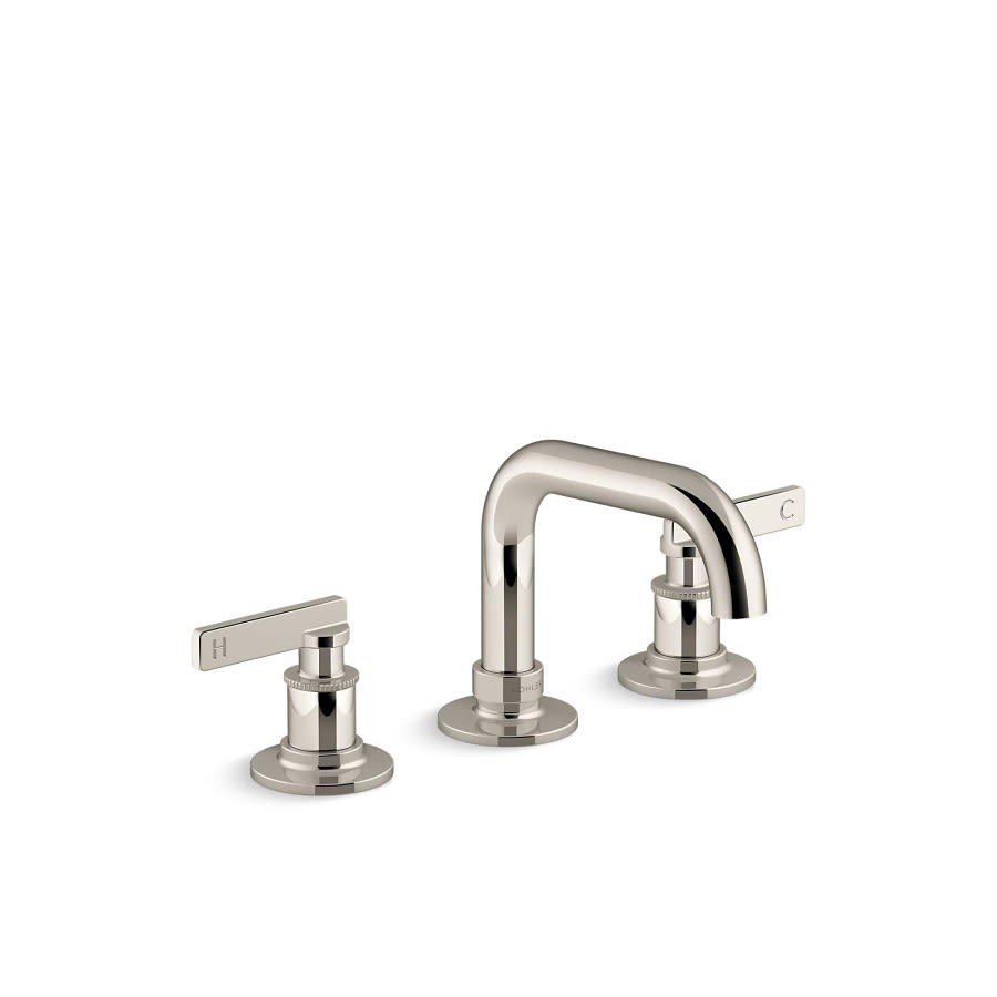 Castia™ by Studio McGee Widespread Lavatory Faucet, ADA, 2 Handle, 3-Hole, 1.2 gpm, Vibrant Polished Nickel