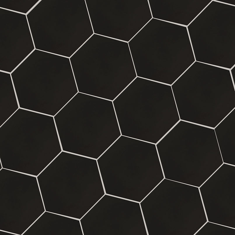 Hexley Graphite Hexagon Tile