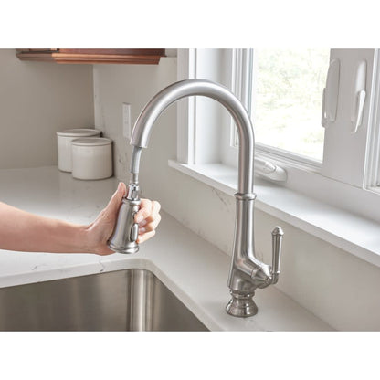 Delancey Single Handle Pull-Down Spray Kitchen Faucet