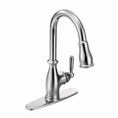 Brantford™ Kitchen Faucet, Deck Mount, ADA, 1 Lever Handle, 1 or 3-Hole, Polished Chrome