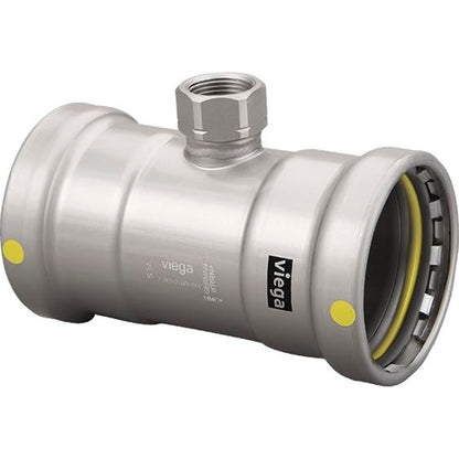 Gas Female Tee, 2-1/2 in, Press x FNPT, Carbon Steel