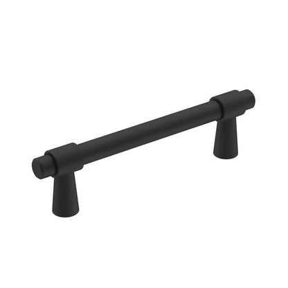 Destine 3-3/4 in. (96mm) Modern Matte Black Bar Cabinet Pull