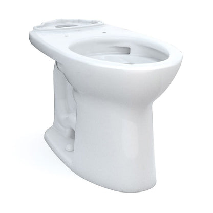 Drake® Toilet Bowl, Floor Mount, 12 in Rough, Elongated, White