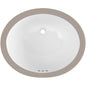 Comstock 17" Oval Vitreous China Undermount Bathroom Sink with Overflow