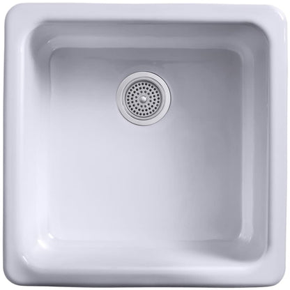 Iron/Tones 20-7/8" Undermount Single Basin Enameled Cast Iron Bar Sink