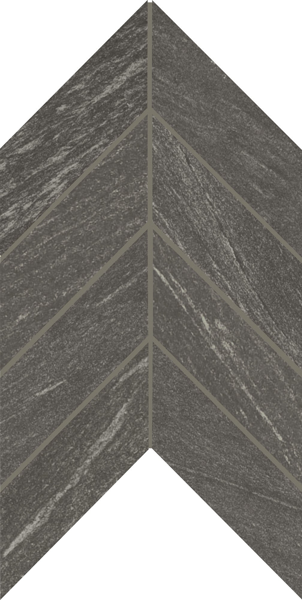 Montesano Charcoal Chevron 2X5 Matte