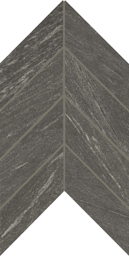 Montesano Charcoal Chevron 2X5 Matte