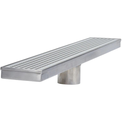 Linear Shower Drain, 30 in, With Tile Insert Grate, Stainless Steel