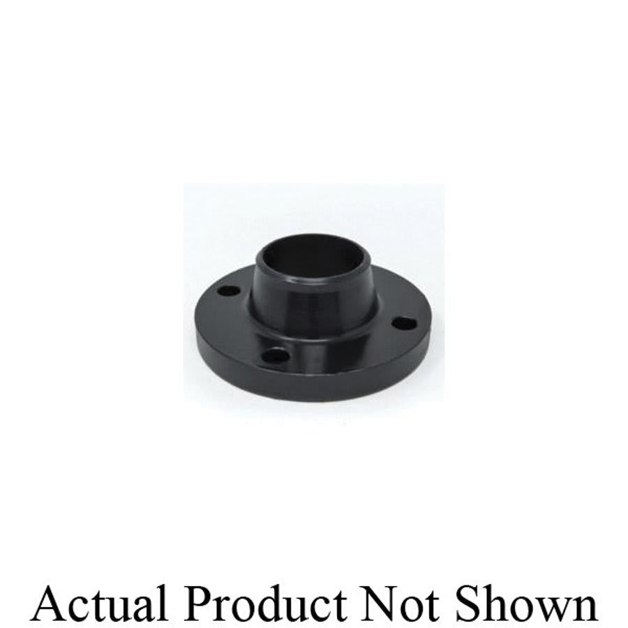 Raised Face Flange, 8 in, Weld Neck, 13-1/2 in OD, 8 Bolt Holes, 150 lb, Carbon Steel, Buy American