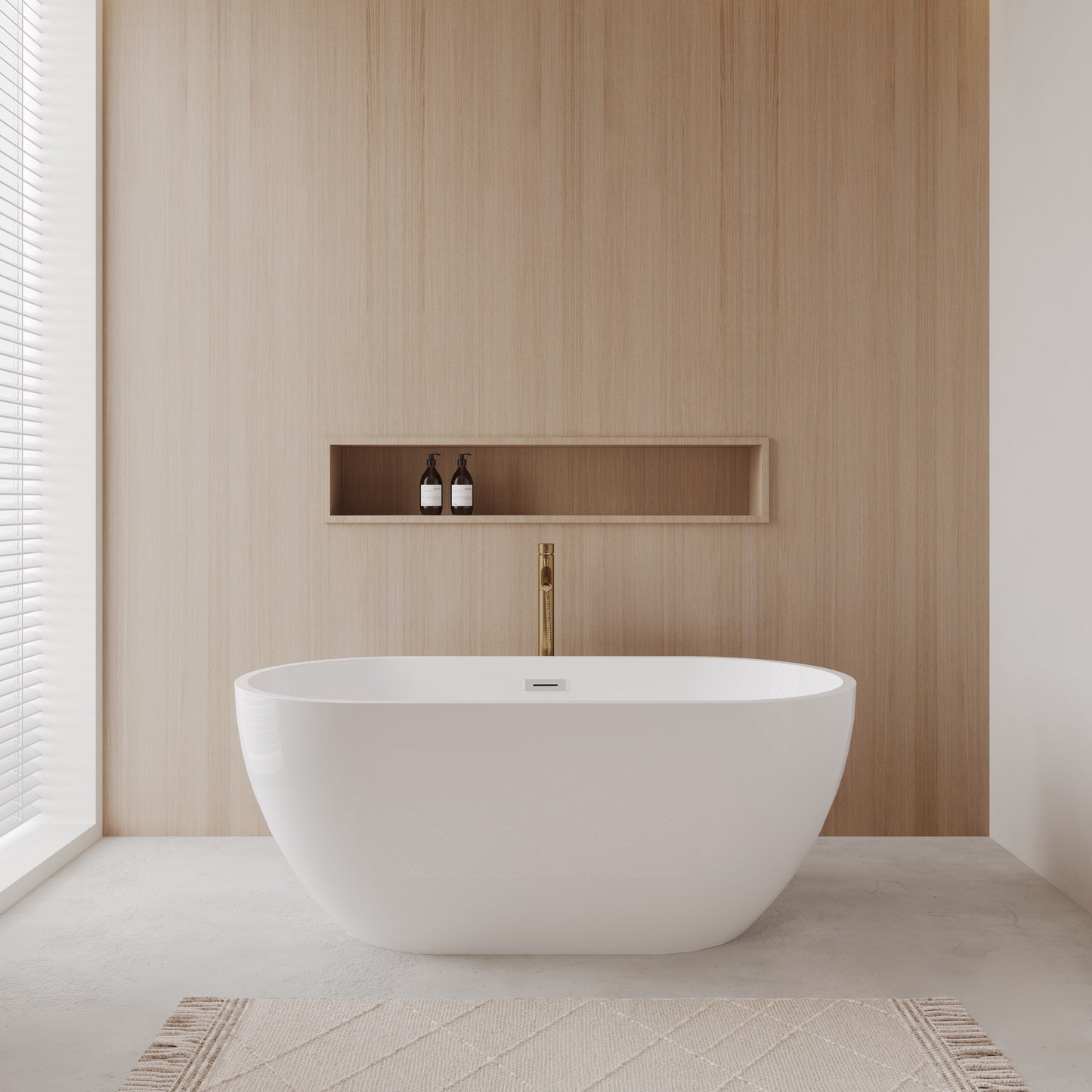 Brooklyn Freestanding Bathtub - 60W x 23H x 30D