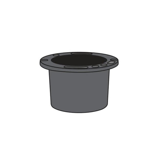 Flange, 4 x 3 in, No Hub, Cast Iron